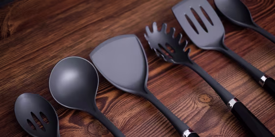 More and more, experts are advising people to stay away from black plastic when cooking with high heat because it may infuse toxins into your food.