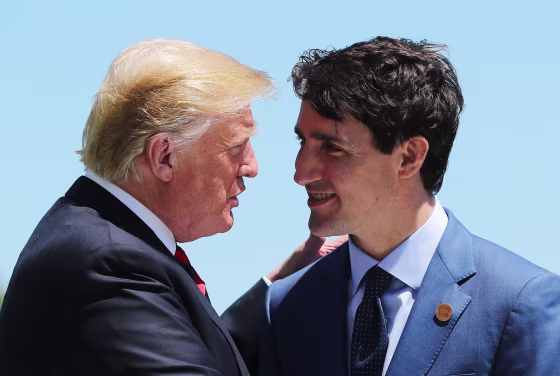 Donald Trump and Justin Trudeau