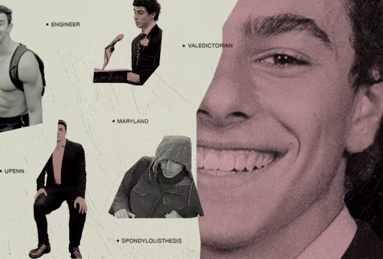 Photo Illustration: A collage from different parts of Luigi Mangione's life