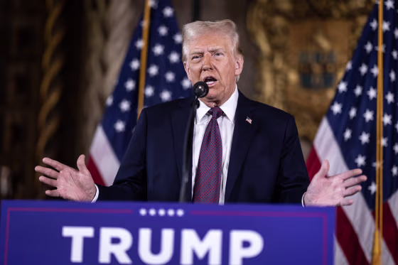 Image: President-Elect Trump Holds Press Conference At Mar-A-Lago