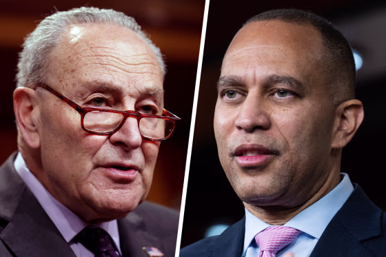 Chuck Schumer and Hakeem Jeffries