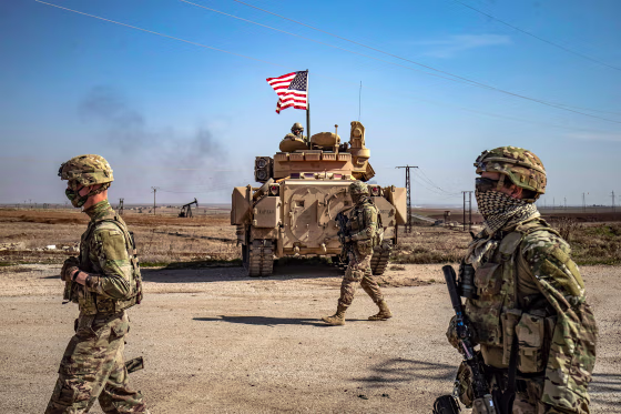 syria us soldiers patrol