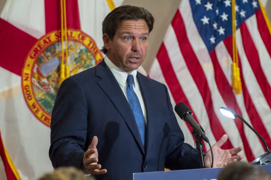 Florida Governor Ron DeSantis in St. Petersburg, Fla., in 2024.