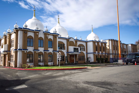 Gurdwara Sahib Sikh Temple in West Sacramento, Calif.