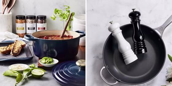 Retailers like Williams Sonoma and Crate and Barrel are currently offering deep discounts on Le Creuset's cast iron cookware. 