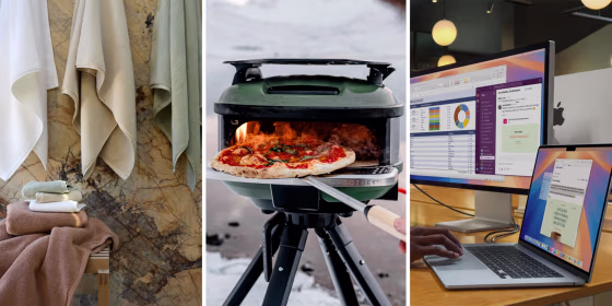 Some of our favorite new releases this month include Parachute’s Organic Plush Bath Collection, Gozney’s portable pizza oven and Apple’s MacBook Air (M4).