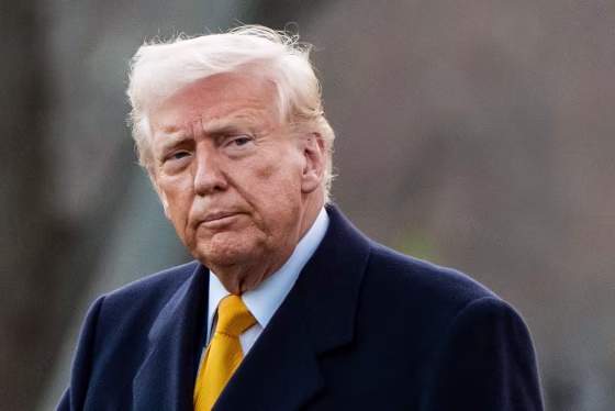 Donald Trump outside