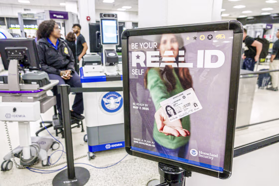 Real ID sign.