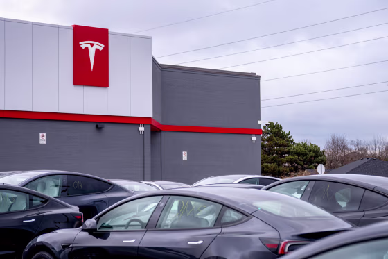 Tesla dealership.
