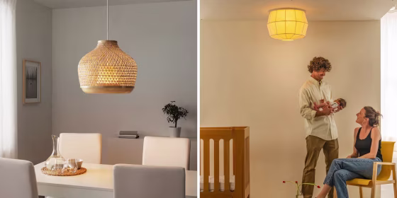 Options for “boob light” alternatives include pendant lights and upholstered covers that take minutes to install.

