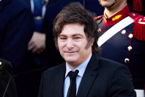 Argentine President Javier Milei during a ceremony honoring veterans on April 2, 2025 in Buenos Aires.