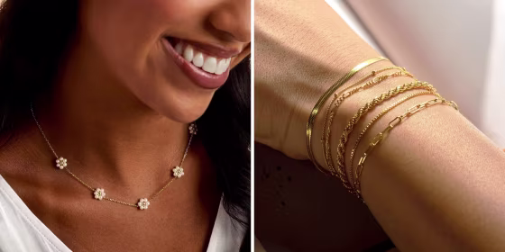Most of the jewelry on our list is gold-plated and hypoallergenic to avoid irritating sensitive skin.