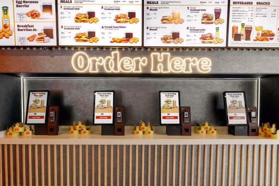 Burger King is rolling out more self-ordering kiosks as part of a refreshed aesthetic dubbed “Sizzle.”