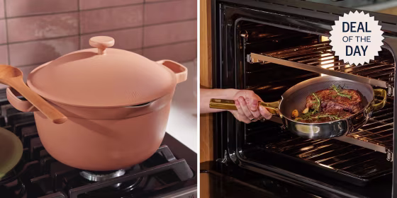 The non-toxic, do-it-all cookware is known for its versatility, since you can use it to saute, fry, bake and more.