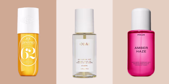 Fragrances specifically formulated for hair have less alcohol in them than standard perfumes, making them less drying.