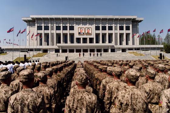 Koreak Army Commemorations in Pyongyang
