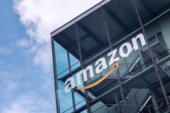Exterior shot ofAmazon headquarters.