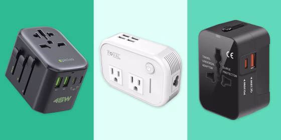 Different countries have different wall outlets — a travel adapter lets you plug in no matter where you are.
