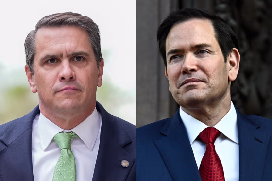 Todd Blanche, deputy attorney general; Secretary of State Marco Rubio.
