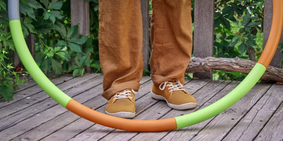 Weighted hula hoops tend to weigh between one and five pounds and can help you build up your core muscles, according to experts.