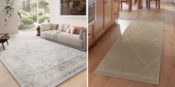 You can clean all of these rugs at home using your washing machine, making them a convenient and budget-friendly alternative to traditional rugs.
