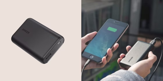 The portable charger is at risk of catching on fire and causing burns or property damage.