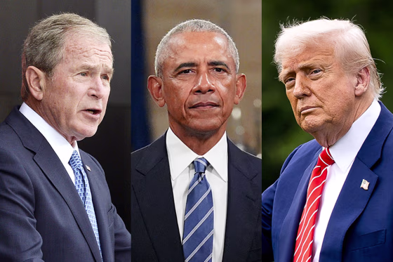 President George W. Bush, President Barack Obama, President Donald Trump
