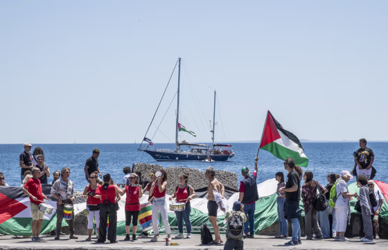 Image: 'Freedom Flotilla' And Greta Thunberg Prepare To Depart Italy For Gaza