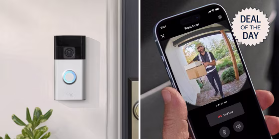 The Ring Battery Doorbell has a built-in rechargeable battery, but also comes with hardwiring options.