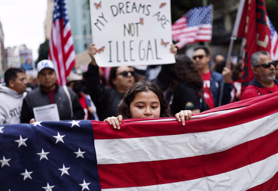 Faith Groups Hold "March For Dignity" In Los Angeles