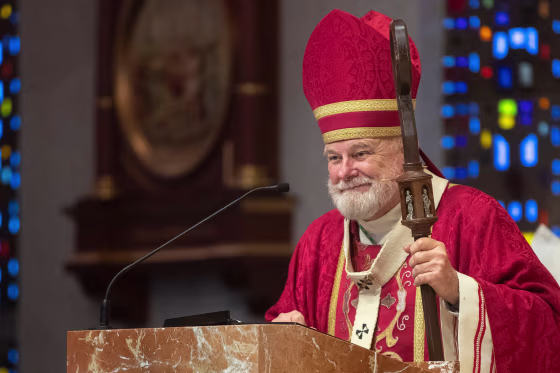 Miami Archbishop Thomas Wenski at the Co-Cathedral of St. Thomas More in March.