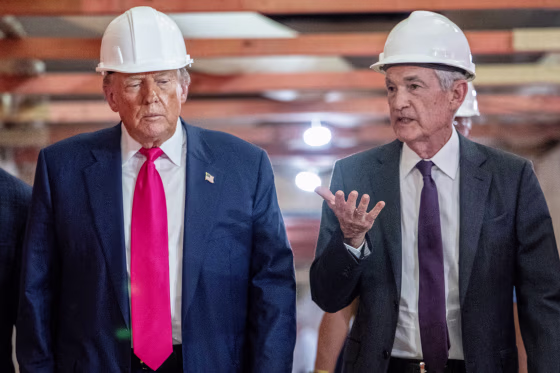 Donald Trump and Jerome Powell.