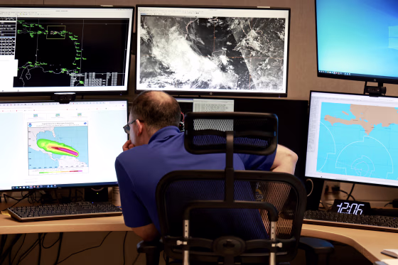 National Hurricane Center Monitors Hurricane Beryl's Activity In The Caribbean