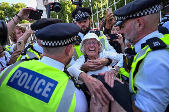People getting arrested.