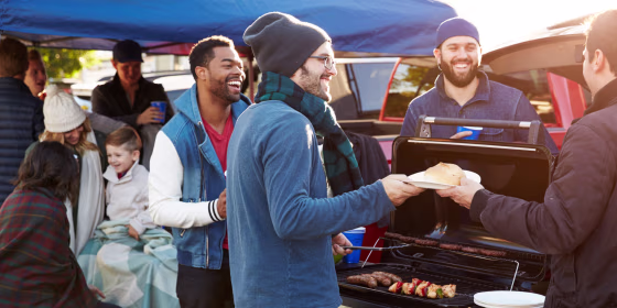 Tailgating can happen anywhere — a parking lot, a backyard, even a wedding — so long as you have the right equipment.