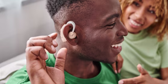 Over-the-counter hearing aids look and function similarly to prescription hearing aids, according to our experts.