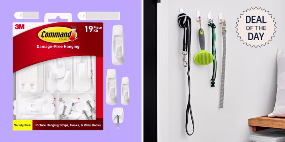 Command sells a few variety packs, but this 19-piece set only comes in white.
