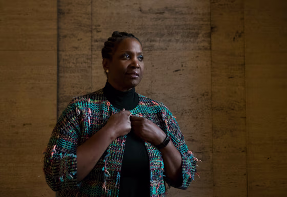 Lisa Cook poses for a photo in 2019