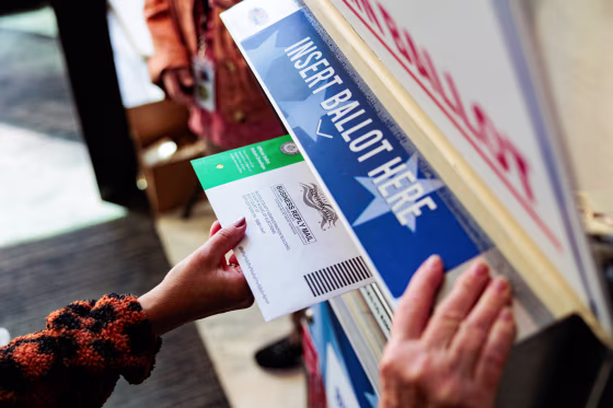 Mail in ballots.