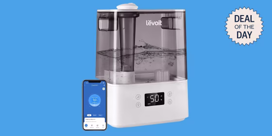 Levoit’s smart humidifier connects to an app that lets you adjust humidity levels remotely.