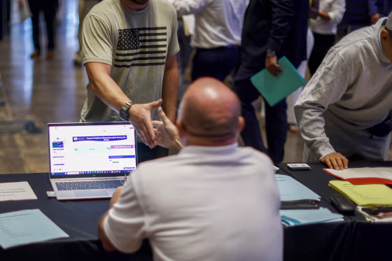 ICE at hiring event.