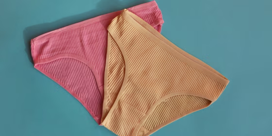 According to experts, opting for underwear made from 100% cotton can limit your exposure to plastics.