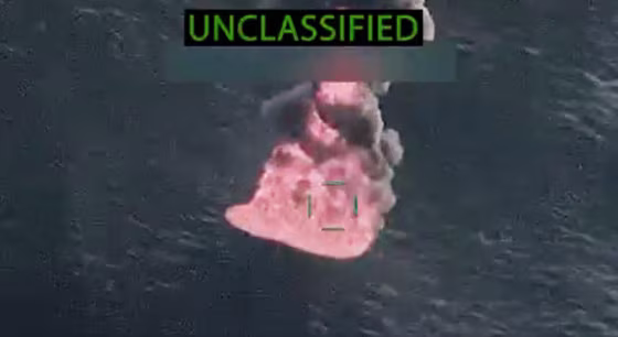 Defense Secretary Pete Hegseth posted images on X reportedly showing strikes on four vessels in the Eastern Pacific.