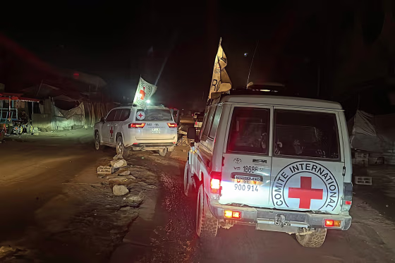 Hamas hands over the body of another Israeli hostage in Gaza to the Red Cross