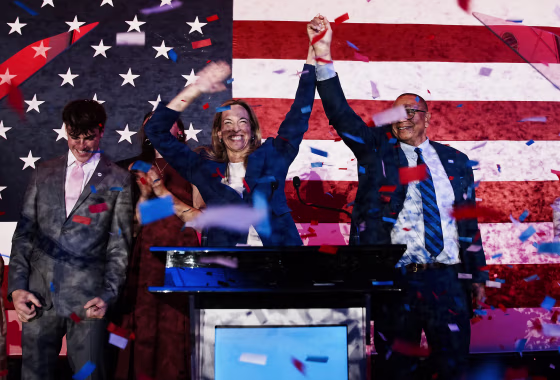 Image: New Jersey Gubernatorial Candidate Mikie Sherrill Holds Election Night Party