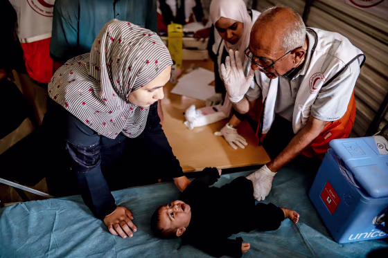 UNICEF launches new vaccination campaign for children in Gaza