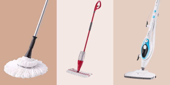 Microfiber mop heads attract dust, but cotton heads are generally the most durable, according to experts.