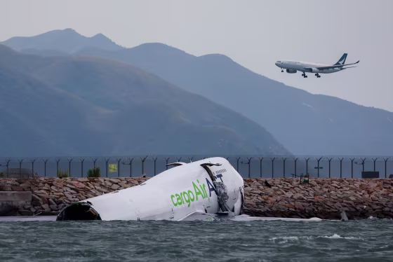 Plane skids off runway in Hong Kong, killing at least two