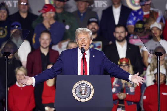 President Donald Trump Delivers Remarks In Las Vegas