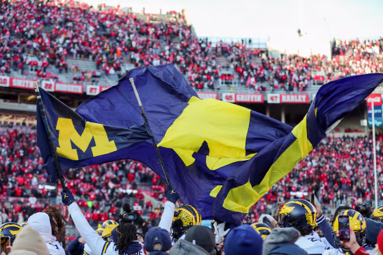 Michigan flag at Ohio State.